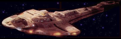 The backbone of athe Cardassian fleet - a Galor class cruiser
