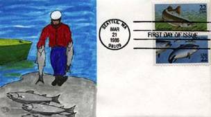 FDC 1986 cachet