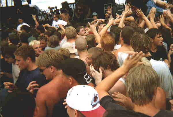 The crowd during Godsmack