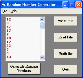 Random Number Generator
