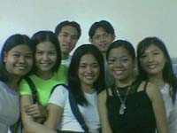 moral support for Anet's dance contest (the girl wearing a black top)