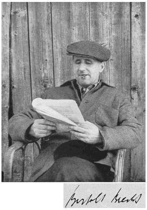 Brecht in Feldmeilen, Switzerland, 1947-48