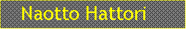 Cuadro de texto:    Naotto Hattori 