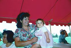 Rosario Guise and her daughter