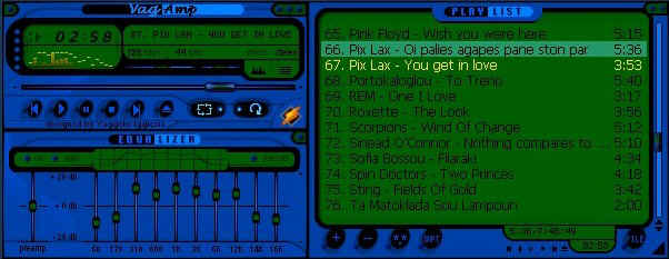 Το WinAmp με την προσθήκη του VagAmp...