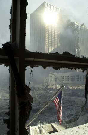 Our flag was still there...