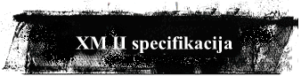 XM II specifikacija