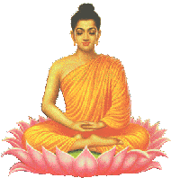 Buddha, meditating in the lotus posture