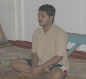 Meditating inside a Buddhist temple in Sri Lanka