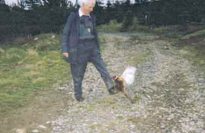 Pheasent tries to tear off mans foot