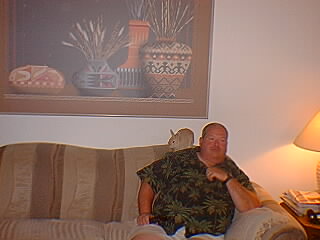 [Sitting on Dad's shoulder]