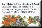 Tony Bates and Sons (Stephen and Nevil) - UK