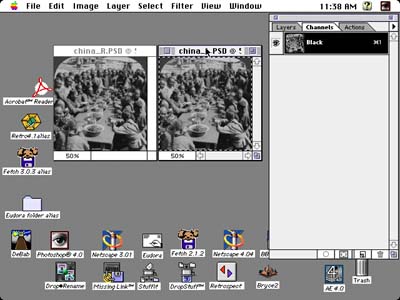 Copying the left image to the clipboard