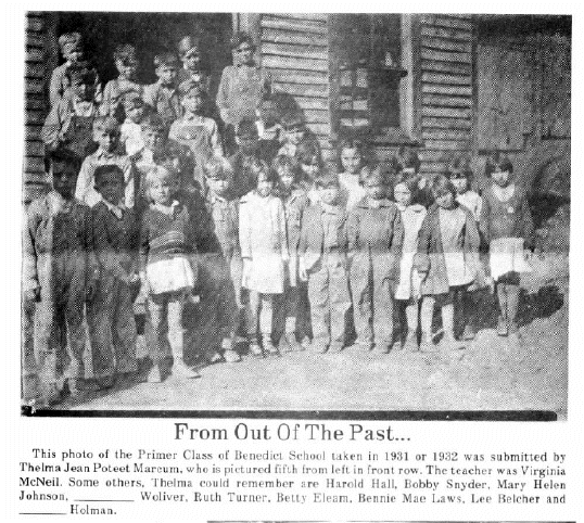 Benedict School 1931/32