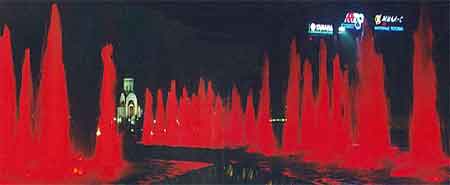 Moscow by night,fountains of blood