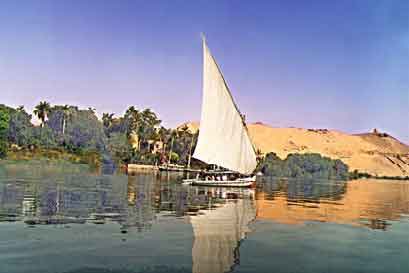 on river sail