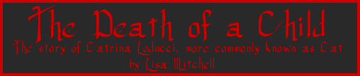 'The Death of a Child: The story of Catrina Loducci, more commonly known as Cat' by Lisa Mitchell