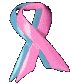 Pink and blue ribbin