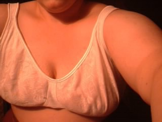 my chest from the front in my new bra