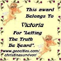 Survivor award from Christina