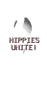 hippies unite graphic with link to Sunflower's Hippie Link Page