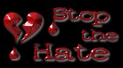 stop the hate graphic and site link