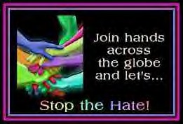 stop the hate graphic and site link