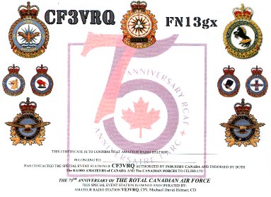 Special Event Radio Station: CF3VRQ