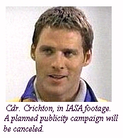Image of Cdr. Crichton in IASA footage.
A planned publicit campaign willbe canceled.
