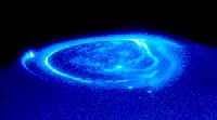 image of the blue light sighted in space