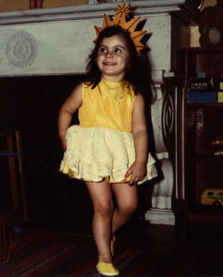 Always the performer! Anna at age 3