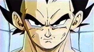 Vegeta: After you stare at the sceen for TEN HOURS IT DOESN'T HURT ANYMORE!!!
