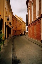 Straatje in Vilnius