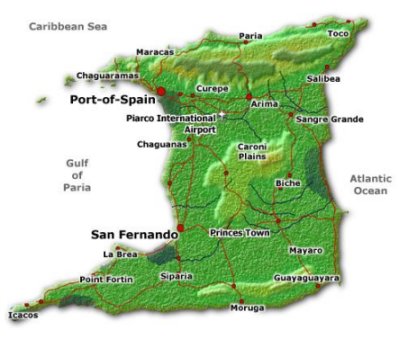 Map of Trinidad