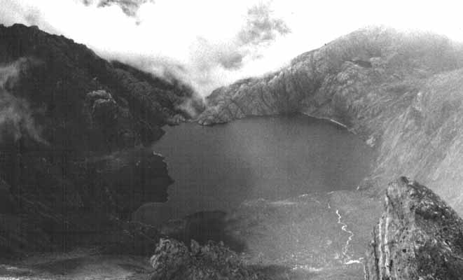 Laguna Verde desde la cumbre