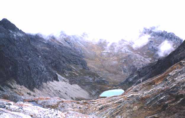 Laguna del Suero desde el inicio del glaciar