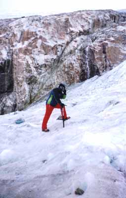 Jos en el glaciar