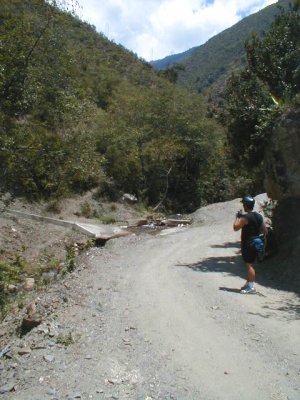 Fin de la carretera asfaltada