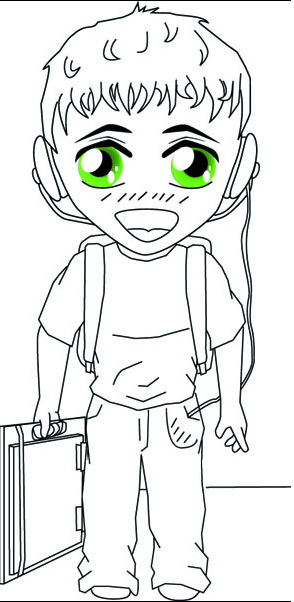 Ghost going to school