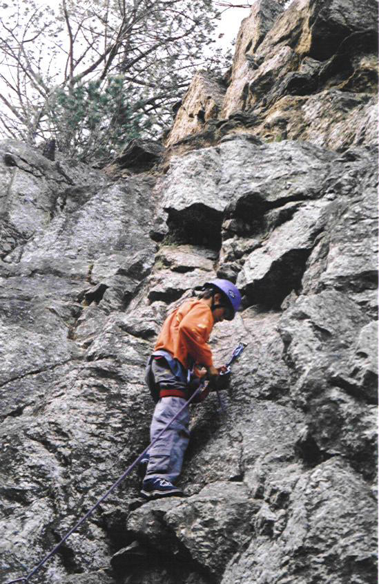 Learning to Lead Sport Climbs, Higgovale - Climber: Matthew Oldfield