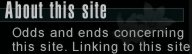 About this site and its webmistress