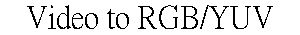 Video to RGB/YUV