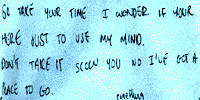 Slide Away - Original Text