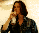 Nick McCabe with a bottle of goods
