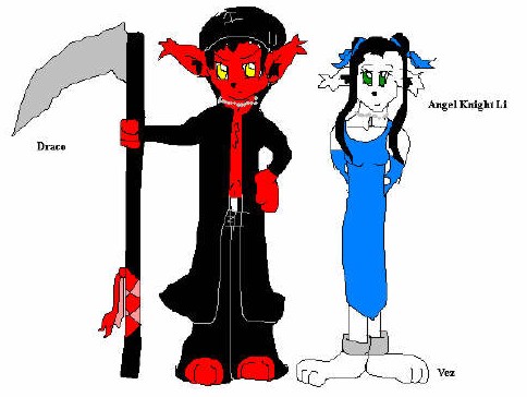 Angel Knight Li and Draco, requested by Li Rei