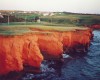 The red Cliffs by the sunset