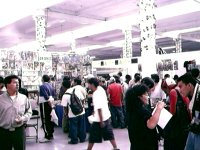 La zona de tiendas...