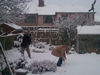 chris & me in mums garden  