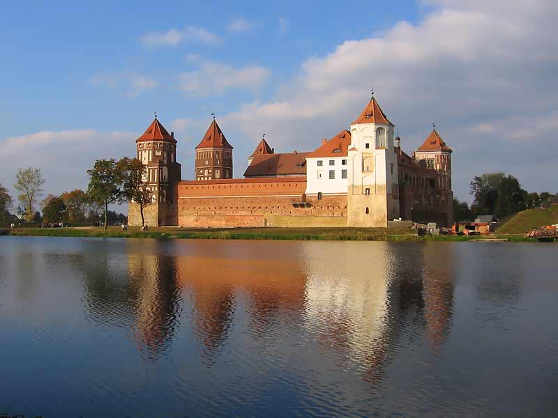 Medieval castles Belarus. Mir-Castle. Photo Belarus