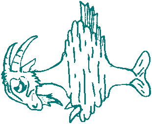 Capra piscilis harmonica vor dem Kampf